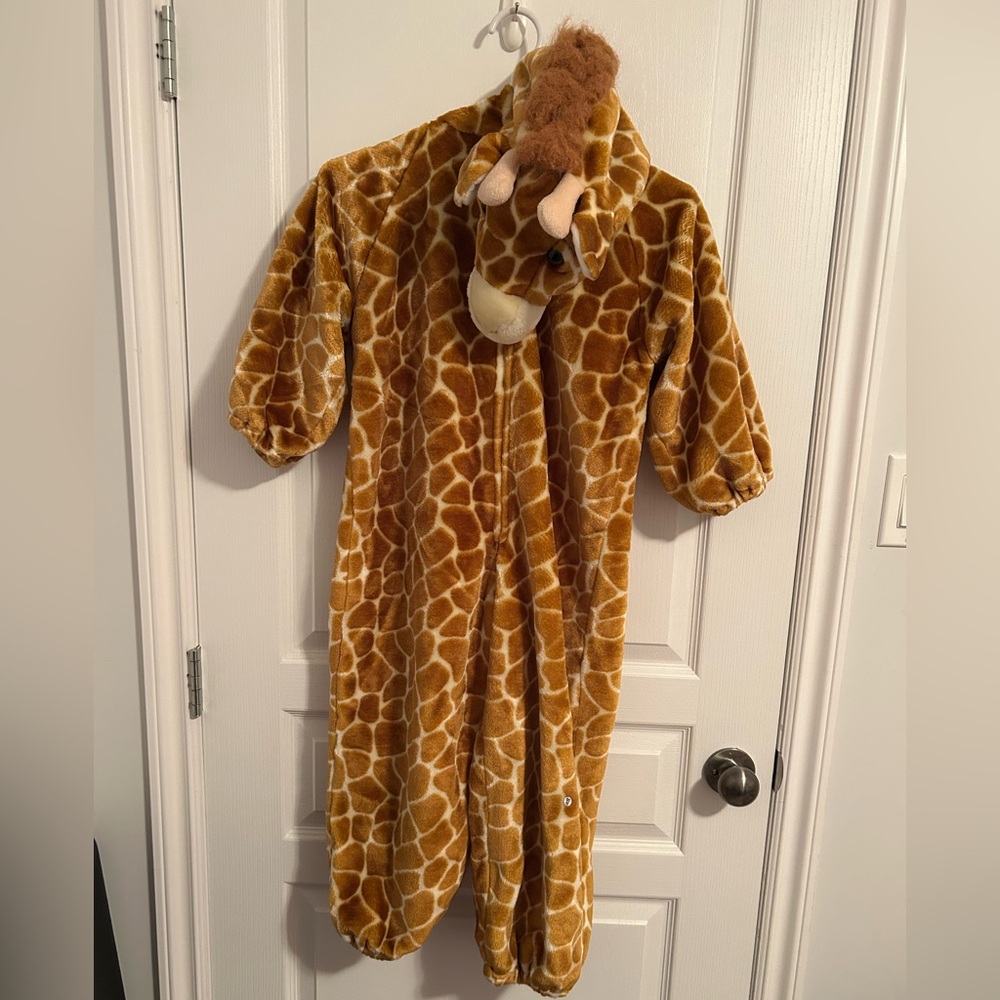 Kids Giraffe Print Onesie Costume